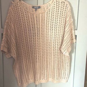 NWT Marled Reunited Tan Knit Sweater Size Medium